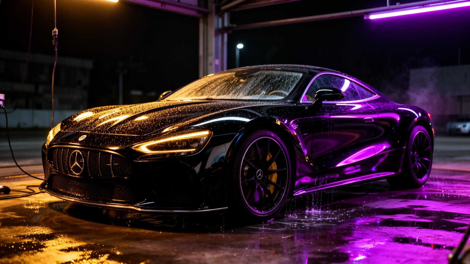 Detailed luxury car